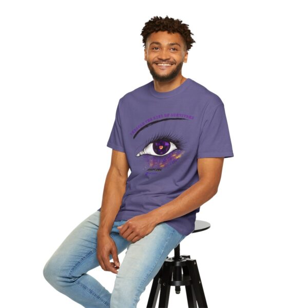 "Through the eyes of survivors" Unisex Garment-Dyed T-shirt - Image 7