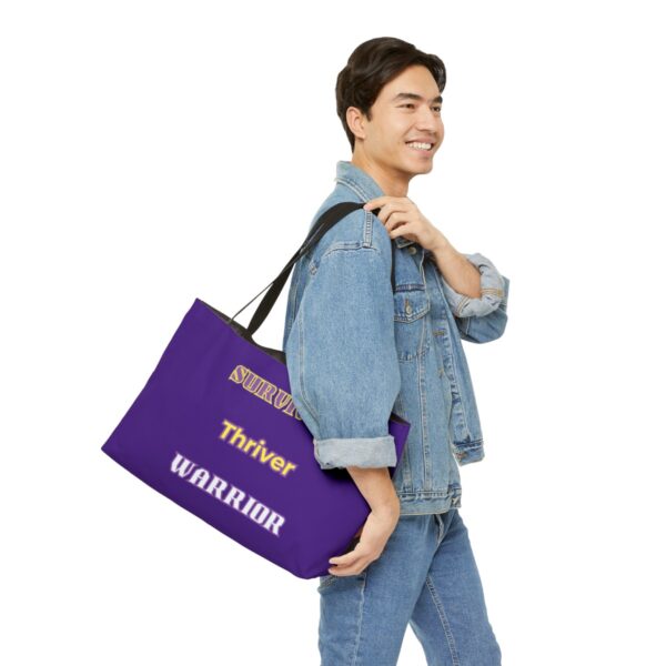 Survivor Thriver Warrior Weekender Tote Bag - Image 3