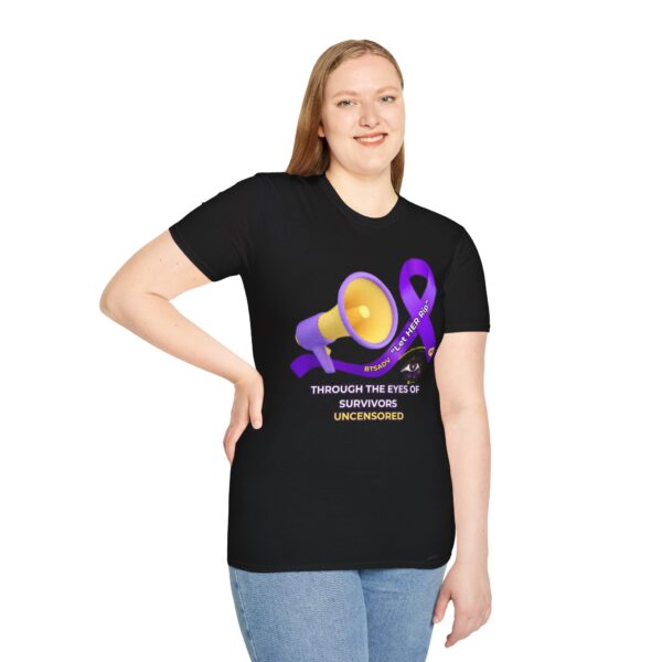TTEOS Uncensored Ribbon Unisex Softstyle T-Shirt - Image 3