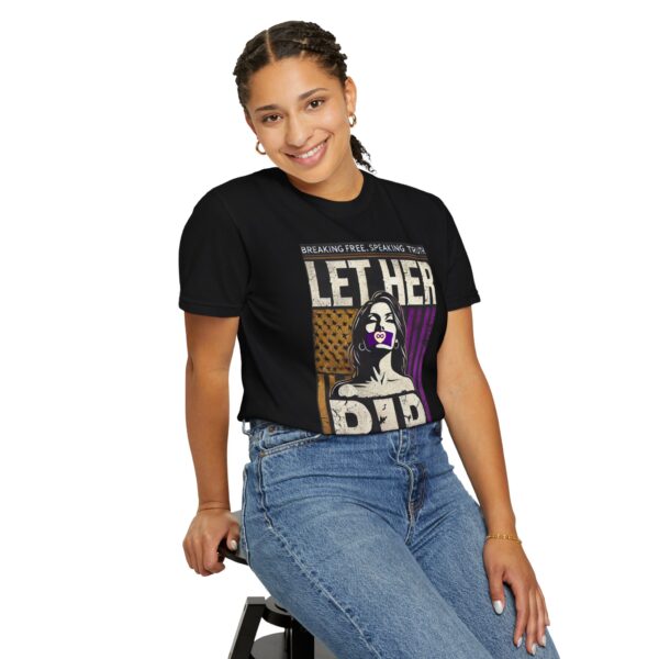 Limited Edition "Let Her Rip" Unisex Garment-Dyed T-shirt - Image 3