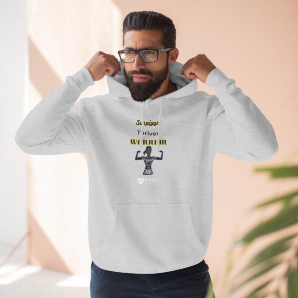 (S.T.W )Warrior Fleece Hoodie - Empowering Sweatshirt for Strong Women, Motivational Gift, Cozy Casual Wear, Ideal for Fitness and Everyday - Image 3