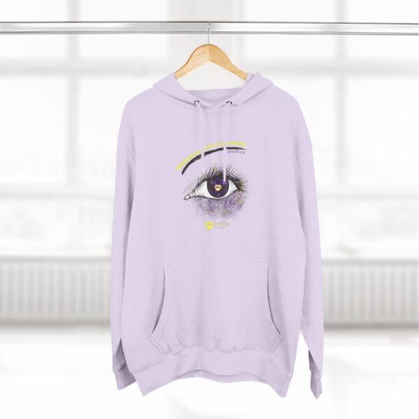 Through the eyes of Survivors Fleece Hoodie, Unisex Casual Wear, Spiritual Gift, Cozy Layering, Perfect for Festivals, Everyday Comfort, Trendy Streetwear - Image 2