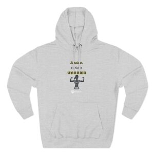 (S.T.W )Warrior Fleece Hoodie - Empowering Sweatshirt for Strong Women, Motivational Gift, Cozy Casual Wear, Ideal for Fitness and Everyday