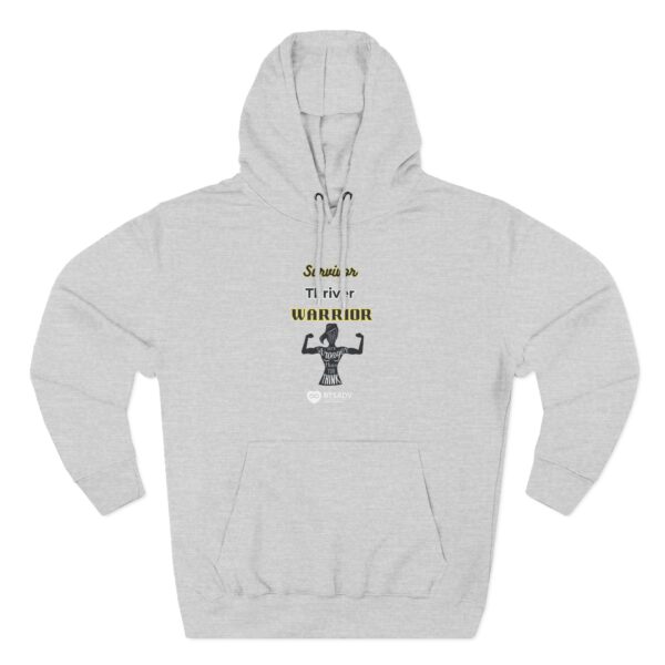 (S.T.W )Warrior Fleece Hoodie - Empowering Sweatshirt for Strong Women, Motivational Gift, Cozy Casual Wear, Ideal for Fitness and Everyday