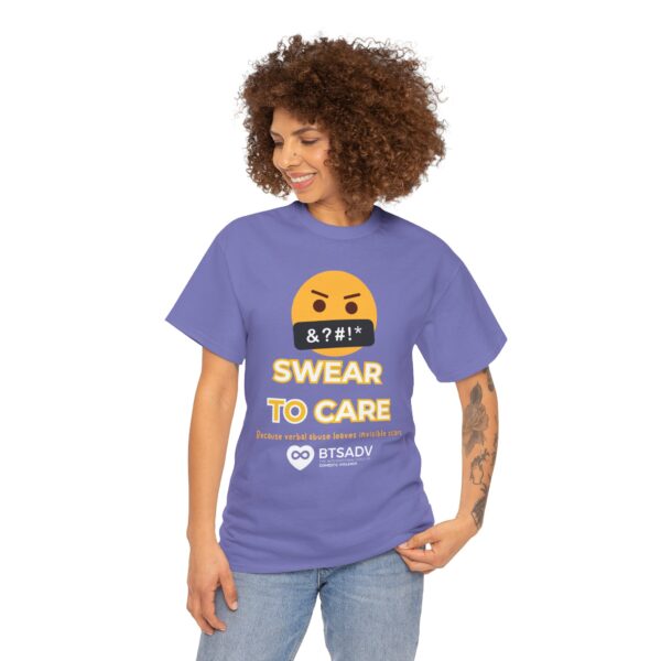 Btsadv 'Swear to Care' Design | Motivational Shirt for Everyday Wear, Gifts, Self-Care, Fundraising, Casual Gatherings - Image 2