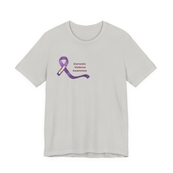 Oct DV Awareness Unisex Jersey Tee for Domestic Violence Awareness, Supportive Shirt, Break the Silence Tee, Awareness Clothing, Fundraising Apparel - Image 6