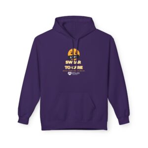Btsadv "Swear to Care "Cheerful Graphic Hoodie