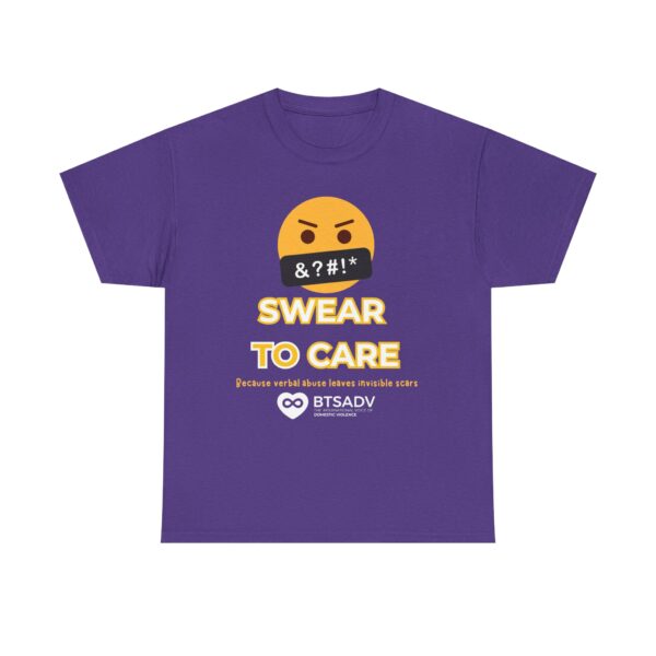 Btsadv 'Swear to Care' Design | Motivational Shirt for Everyday Wear, Gifts, Self-Care, Fundraising, Casual Gatherings - Image 4