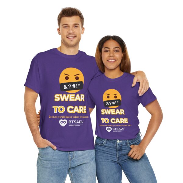 Btsadv 'Swear to Care' Design | Motivational Shirt for Everyday Wear, Gifts, Self-Care, Fundraising, Casual Gatherings - Image 5