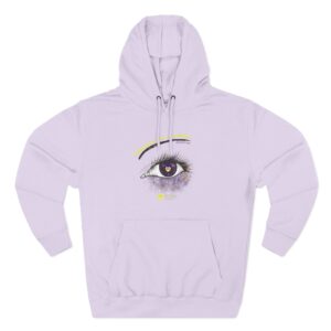 Through the eyes of Survivors Fleece Hoodie, Unisex Casual Wear, Spiritual Gift, Cozy Layering, Perfect for Festivals, Everyday Comfort, Trendy Streetwear