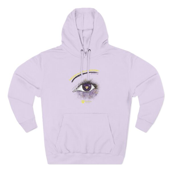 Through the eyes of Survivors Fleece Hoodie, Unisex Casual Wear, Spiritual Gift, Cozy Layering, Perfect for Festivals, Everyday Comfort, Trendy Streetwear