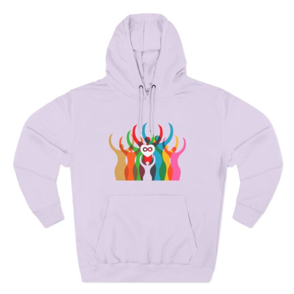 S.T.W Colorful Diversity Fleece Hoodie | Inclusive Apparel, Unisex Hoodie, Cozy Sweatshirt, Gift for Friends, Vibrant Art