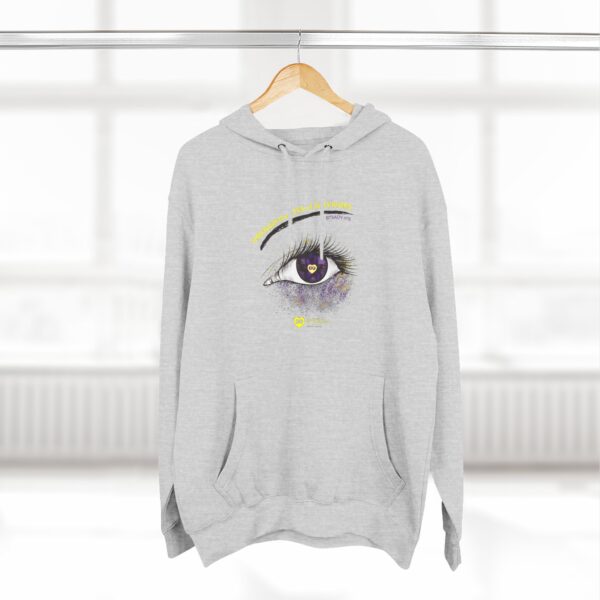 Through the eyes of Survivors Fleece Hoodie, Unisex Casual Wear, Spiritual Gift, Cozy Layering, Perfect for Festivals, Everyday Comfort, Trendy Streetwear - Image 5