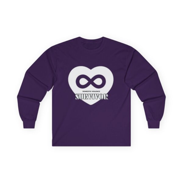 Survivor ( S.T.W) Heart Long Sleeve Tee, Unisex Shirt, Awareness Apparel, Gift for Supporters, Inspirational Quote Shirt - Image 3