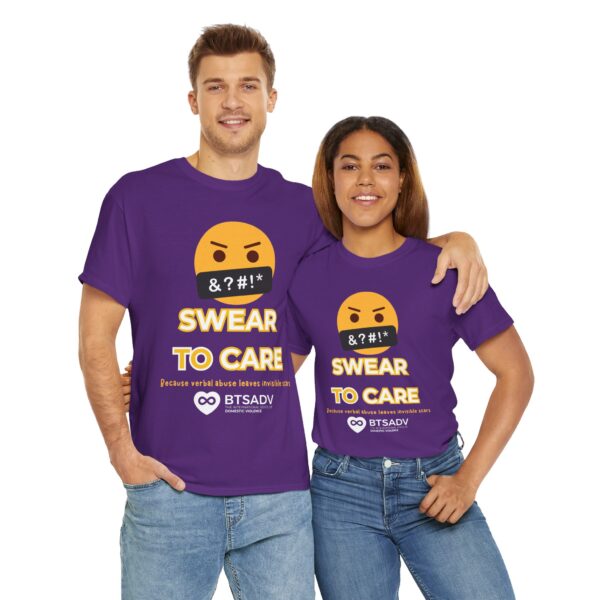 Btsadv 'Swear to Care' Design | Motivational Shirt for Everyday Wear, Gifts, Self-Care, Fundraising, Casual Gatherings - Image 8