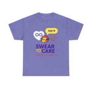 BTSADV - 'Swear to Care', Funny T-Shirt for Casual Wear, Gift for Friends, Quirky Humor, Everyday Comfort