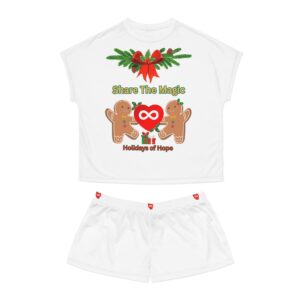 Holidays of Hope' Gingerbread Holiday Sleepwear Women's Short Pajama Set - 'Share The Magic