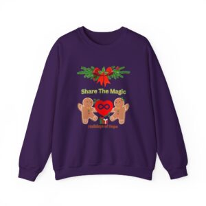 Holidays of Hope: Christmas Sweatshirt – "Share The Magic" Gingerbread Holiday Crewneck