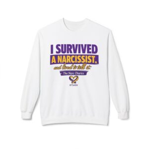 I survived a Narcissist Unisex Midweight Softstyle Fleece Crewneck Sweatshirt