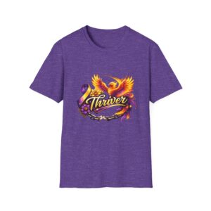 Thriver Phoenix Ribbon T‑Shirt — Survivor Awareness Tee