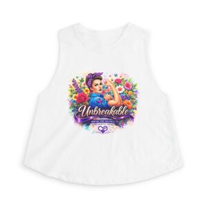 Unbreakable Rosie: Vintage Floral Women's Crop Top