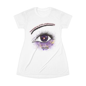 Survivor Awareness T-Shirt Dress – "Through the Eyes of Survivors"