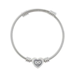 Heart Cuff Bracelet (Engraving)